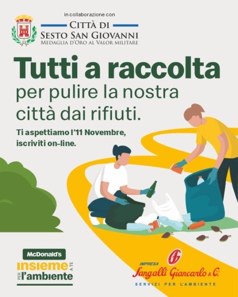 Sesto - Tutti a raccolta per pulire la nostra Città