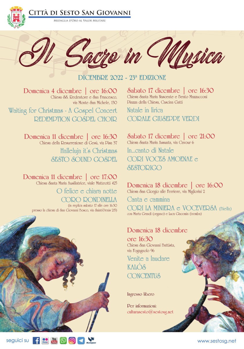 Sesto - 23° EDIZIONE DELLA RASSEGNA  "IL SACRO IN MUSICA"