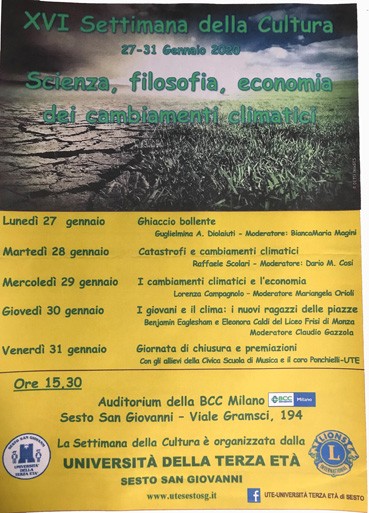 Sesto - UTE organizza Settimana della Cultura