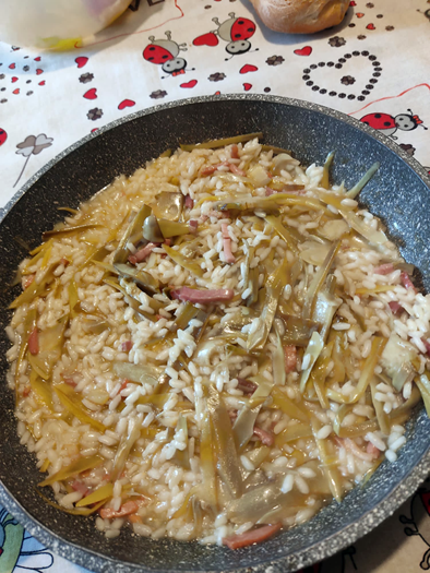IN CUCINA CON ARSELIO: Risotto carciofi e speck