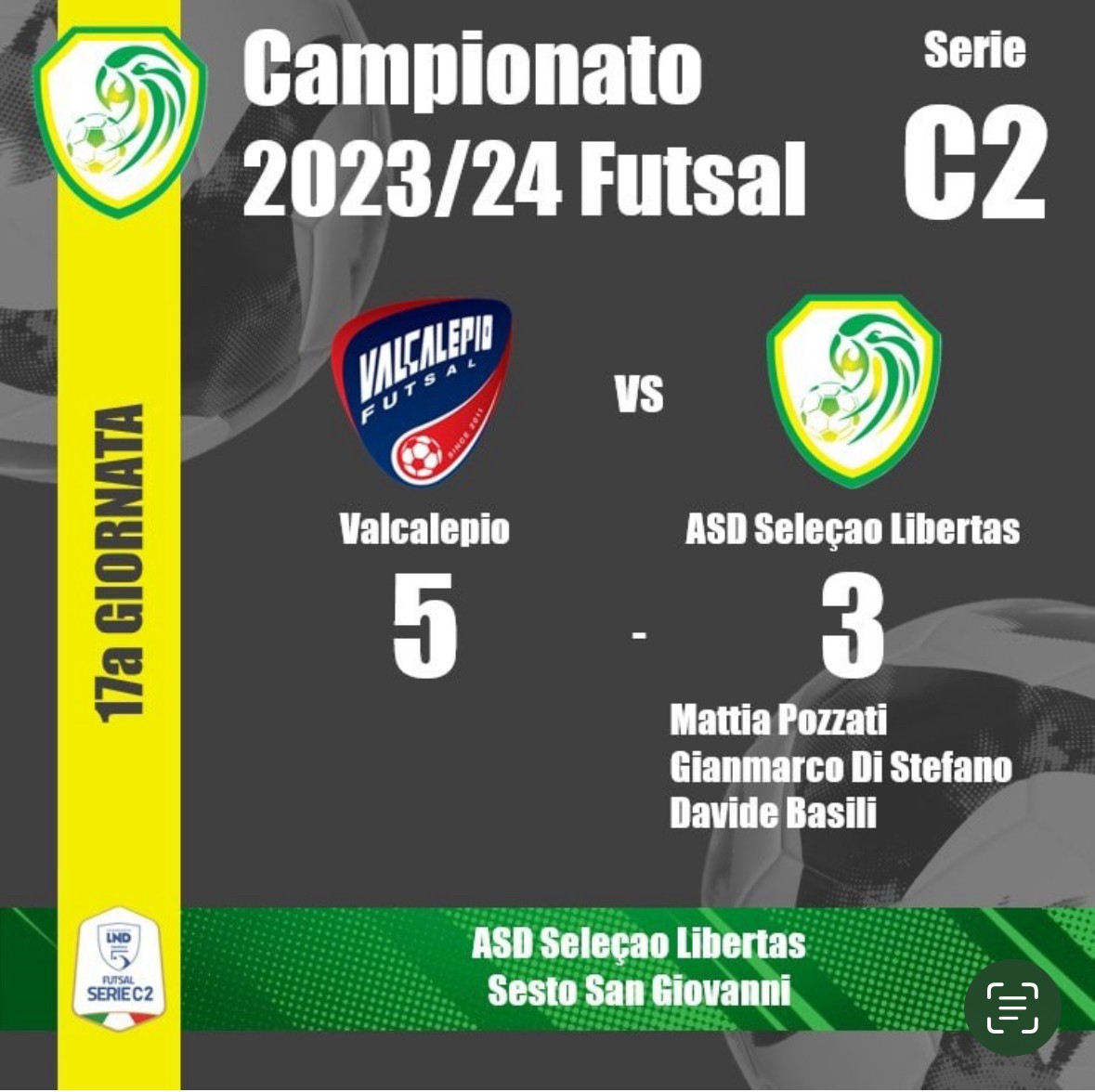 Sesto - FIGC Campionato Serie C2 2023/24 - 17a Giornata